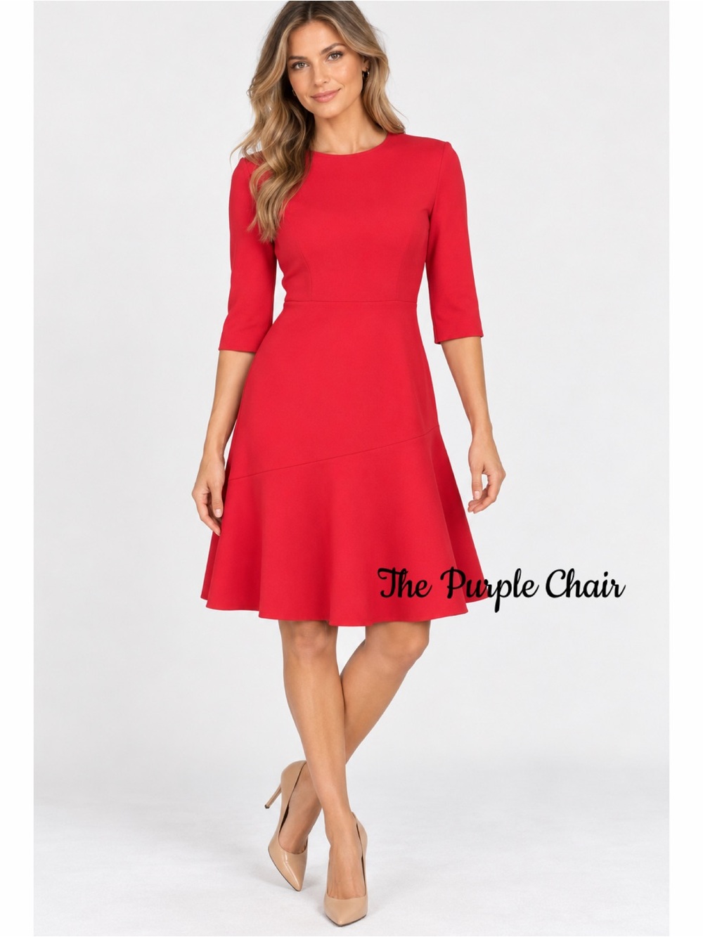 HUGO BOSS NWT Dasty Bateau Neck Dress *Barberry 8